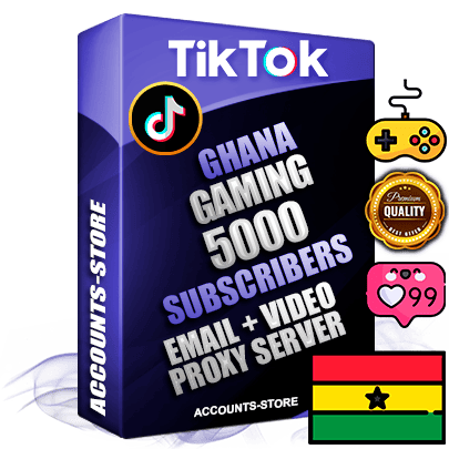 Professional Ghanaian PREMIUM TikTok accounts of manual registration and farming for the GAMING niche with high trust history profile photos and videos — fully themed and optimized for GAMING advertising and promotion — 5000 niche-related live active subscribers 2018–2022 registration years Verified Email (included) + Cookie JSON for secure import and login to the account + User Agent + high-quality content filling (profile photo banner and videos). Fully ready for targeted campaigns and ad launches from any country. Perfectly holds ads without bans. Ideal for any earning schemes affiliate promotions and marketing projects. Quality unlimited IPv4 proxy server included.