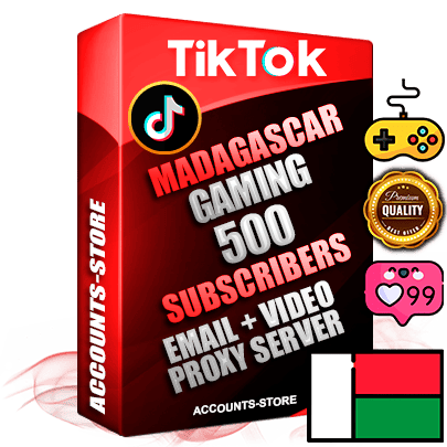 Professional Madagascar PREMIUM TikTok accounts of manual registration and farming for the GAMING niche with high trust history profile photos and videos — fully themed and optimized for GAMING advertising and promotion — 500 niche-related live active subscribers 2018–2022 registration years Verified Email (included) + Cookie JSON for secure import and login to the account + User Agent + high-quality content filling (profile photo banner and videos). Fully ready for targeted campaigns and ad launches from any country. Perfectly holds ads without bans. Ideal for any earning schemes affiliate promotions and marketing projects. Quality unlimited IPv4 proxy server included.