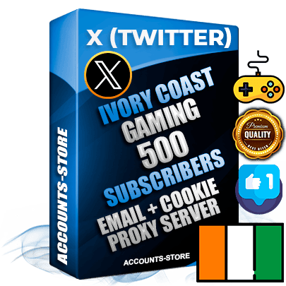Professional Ivorian PREMIUM X (Twitter) accounts of manual registration and farming for the GAMING niche with high trust history photos and tweets — fully themed and optimized for GAMING advertising and promotion — 500 niche-related live active followers 2009–2014 registration year Verified Email (Included) + Cookie JSON for secure import and login to the account + User Agent + High-quality filling (Photo Header Posts). Fully ready for targeted campaigns and ad launches from any country. Perfectly hold ads without bans. Ideal for any earning schemes affiliate promotions and marketing projects. Quality unlimited IPv4 proxy server included. Professional Ivorian PREMIUM X (Twitter) accounts of manual registration and farming for the GAMING niche with high trust history photos and tweets — fully themed and optimized for GAMING advertising and promotion — 500 niche-related live active followers 2009–2014 registration year Verified Email (Included) + Cookie JSON for secure import and login to the account + User Agent + High-quality filling (Photo Header Posts). Fully ready for targeted campaigns and ad launches from any country. Perfectly hold ads without bans. Ideal for any earning schemes affiliate promotions and marketing projects. Quality unlimited IPv4 proxy server included.