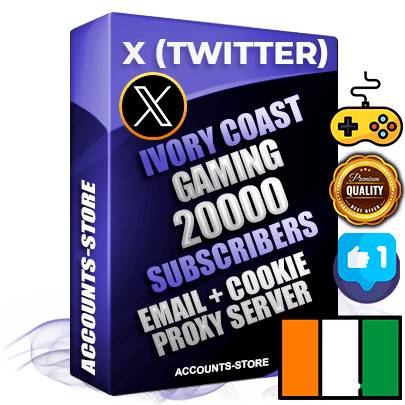 Professional Ivorian PREMIUM X (Twitter) accounts of manual registration and farming for the GAMING niche with high trust history photos and tweets — fully themed and optimized for GAMING advertising and promotion — 20000 niche-related live active followers 2009–2014 registration year Verified Email (Included) + Cookie JSON for secure import and login to the account + User Agent + High-quality filling (Photo Header Posts). Fully ready for targeted campaigns and ad launches from any country. Perfectly hold ads without bans. Ideal for any earning schemes affiliate promotions and marketing projects. Quality unlimited IPv4 proxy server included. Professional Ivorian PREMIUM X (Twitter) accounts of manual registration and farming for the GAMING niche with high trust history photos and tweets — fully themed and optimized for GAMING advertising and promotion — 20000 niche-related live active followers 2009–2014 registration year Verified Email (Included) + Cookie JSON for secure import and login to the account + User Agent + High-quality filling (Photo Header Posts). Fully ready for targeted campaigns and ad launches from any country. Perfectly hold ads without bans. Ideal for any earning schemes affiliate promotions and marketing projects. Quality unlimited IPv4 proxy server included.