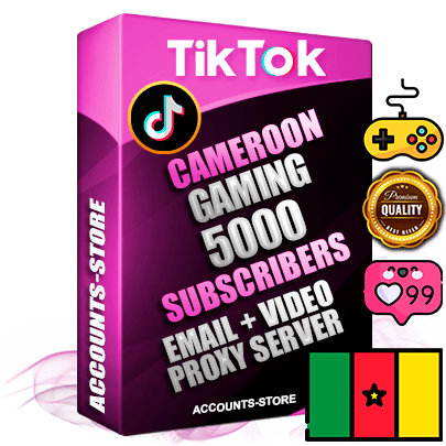 Professional Cameroonian PREMIUM TikTok accounts of manual registration and farming for the GAMING niche with high trust history profile photos and videos — fully themed and optimized for GAMING advertising and promotion — 5000 niche-related live active subscribers 2018–2022 registration years Verified Email (included) + Cookie JSON for secure import and login to the account + User Agent + high-quality content filling (profile photo banner and videos). Fully ready for targeted campaigns and ad launches from any country. Perfectly holds ads without bans. Ideal for any earning schemes affiliate promotions and marketing projects. Quality unlimited IPv4 proxy server included. Professional Cameroonian PREMIUM TikTok accounts of manual registration and farming for the GAMING niche with high trust history profile photos and videos — fully themed and optimized for GAMING advertising and promotion — 5000 niche-related live active subscribers 2018–2022 registration years Verified Email (included) + Cookie JSON for secure import and login to the account + User Agent + high-quality content filling (profile photo banner and videos). Fully ready for targeted campaigns and ad launches from any country. Perfectly holds ads without bans. Ideal for any earning schemes affiliate promotions and marketing projects. Quality unlimited IPv4 proxy server included.