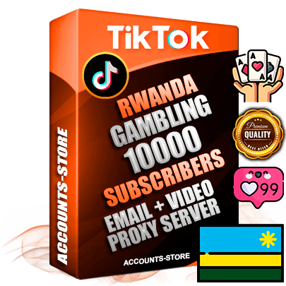Professional Rwandan PREMIUM TikTok accounts of manual registration and farming for the GAMBLING niche with high trust history profile photos and videos — fully themed and optimized for GAMBLING advertising and promotion — 10000 niche-related live active subscribers 2018–2022 registration years Verified Email (included) + Cookie JSON for secure import and login to the account + User Agent + high-quality content filling (profile photo banner and videos). Fully ready for targeted campaigns and ad launches from any country. Perfectly holds ads without bans. Ideal for any earning schemes affiliate promotions and marketing projects. Quality unlimited IPv4 proxy server included.