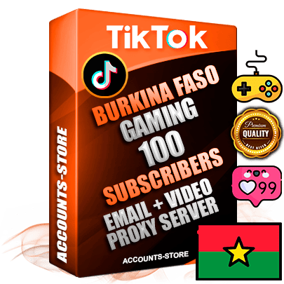 Professional Burkinabè PREMIUM TikTok accounts of manual registration and farming for the GAMING niche with high trust history profile photos and videos — fully themed and optimized for GAMING advertising and promotion — 100 niche-related live active subscribers 2018–2022 registration years Verified Email (included) + Cookie JSON for secure import and login to the account + User Agent + high-quality content filling (profile photo banner and videos). Fully ready for targeted campaigns and ad launches from any country. Perfectly holds ads without bans. Ideal for any earning schemes affiliate promotions and marketing projects. Quality unlimited IPv4 proxy server included. Professional Burkinabè PREMIUM TikTok accounts of manual registration and farming for the GAMING niche with high trust history profile photos and videos — fully themed and optimized for GAMING advertising and promotion — 100 niche-related live active subscribers 2018–2022 registration years Verified Email (included) + Cookie JSON for secure import and login to the account + User Agent + high-quality content filling (profile photo banner and videos). Fully ready for targeted campaigns and ad launches from any country. Perfectly holds ads without bans. Ideal for any earning schemes affiliate promotions and marketing projects. Quality unlimited IPv4 proxy server included.