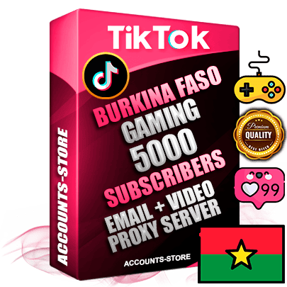 Professional Burkinabè PREMIUM TikTok accounts of manual registration and farming for the GAMING niche with high trust history profile photos and videos — fully themed and optimized for GAMING advertising and promotion — 5000 niche-related live active subscribers 2018–2022 registration years Verified Email (included) + Cookie JSON for secure import and login to the account + User Agent + high-quality content filling (profile photo banner and videos). Fully ready for targeted campaigns and ad launches from any country. Perfectly holds ads without bans. Ideal for any earning schemes affiliate promotions and marketing projects. Quality unlimited IPv4 proxy server included.