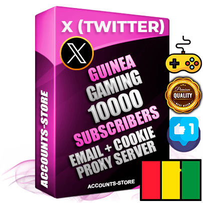 Professional Guinean PREMIUM X (Twitter) accounts of manual registration and farming for the GAMING niche with high trust history photos and tweets — fully themed and optimized for GAMING advertising and promotion — 10000 niche-related live active followers 2009–2014 registration year Verified Email (Included) + Cookie JSON for secure import and login to the account + User Agent + High-quality filling (Photo Header Posts). Fully ready for targeted campaigns and ad launches from any country. Perfectly hold ads without bans. Ideal for any earning schemes affiliate promotions and marketing projects. Quality unlimited IPv4 proxy server included.