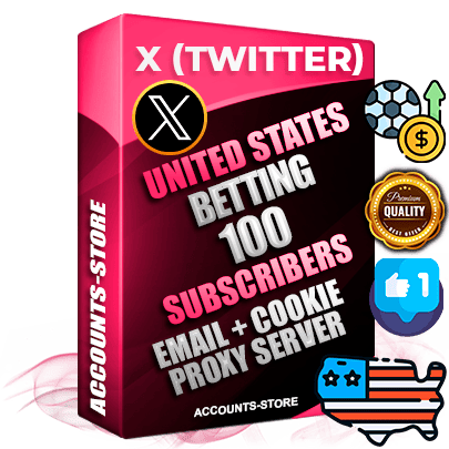 Professional American PREMIUM X (Twitter) accounts of manual registration and farming for the SPORTS BETTING niche with high trust history photos and tweets — fully themed and optimized for SPORTS BETTING advertising and promotion — 100 niche-related live active followers 2009–2014 registration year Verified Email (Included) + Cookie JSON for secure import and login to the account + User Agent + High-quality filling (Photo Header Posts). Fully ready for targeted campaigns and ad launches from any country. Perfectly hold ads without bans. Ideal for any earning schemes affiliate promotions and marketing projects. Quality unlimited IPv4 proxy server included. Professional American PREMIUM X (Twitter) accounts of manual registration and farming for the SPORTS BETTING niche with high trust history photos and tweets — fully themed and optimized for SPORTS BETTING advertising and promotion — 100 niche-related live active followers 2009–2014 registration year Verified Email (Included) + Cookie JSON for secure import and login to the account + User Agent + High-quality filling (Photo Header Posts). Fully ready for targeted campaigns and ad launches from any country. Perfectly hold ads without bans. Ideal for any earning schemes affiliate promotions and marketing projects. Quality unlimited IPv4 proxy server included.