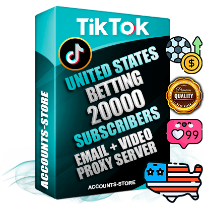 Professional American PREMIUM TikTok accounts of manual registration and farming for the SPORTS BETTING niche with high trust history profile photos and videos — fully themed and optimized for SPORTS BETTING advertising and promotion — 20000 niche-related live active subscribers 2018–2022 registration years Verified Email (included) + Cookie JSON for secure import and login to the account + User Agent + high-quality content filling (profile photo banner and videos). Fully ready for targeted campaigns and ad launches from any country. Perfectly holds ads without bans. Ideal for any earning schemes affiliate promotions and marketing projects. Quality unlimited IPv4 proxy server included.