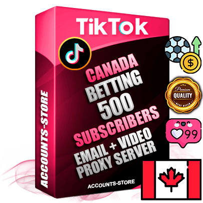 Professional Canadian PREMIUM TikTok accounts of manual registration and farming for the SPORTS BETTING niche with high trust history profile photos and videos — fully themed and optimized for SPORTS BETTING advertising and promotion — 500 niche-related live active subscribers 2018–2022 registration years Verified Email (included) + Cookie JSON for secure import and login to the account + User Agent + high-quality content filling (profile photo banner and videos). Fully ready for targeted campaigns and ad launches from any country. Perfectly holds ads without bans. Ideal for any earning schemes affiliate promotions and marketing projects. Quality unlimited IPv4 proxy server included.