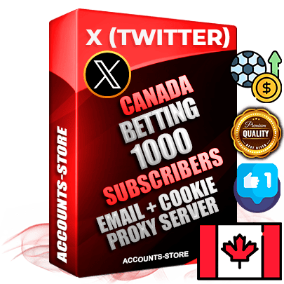 Professional Canadian PREMIUM X (Twitter) accounts of manual registration and farming for the SPORTS BETTING niche with high trust history photos and tweets — fully themed and optimized for SPORTS BETTING advertising and promotion — 1000 niche-related live active followers 2009–2014 registration year Verified Email (Included) + Cookie JSON for secure import and login to the account + User Agent + High-quality filling (Photo Header Posts). Fully ready for targeted campaigns and ad launches from any country. Perfectly hold ads without bans. Ideal for any earning schemes affiliate promotions and marketing projects. Quality unlimited IPv4 proxy server included. Professional Canadian PREMIUM X (Twitter) accounts of manual registration and farming for the SPORTS BETTING niche with high trust history photos and tweets — fully themed and optimized for SPORTS BETTING advertising and promotion — 1000 niche-related live active followers 2009–2014 registration year Verified Email (Included) + Cookie JSON for secure import and login to the account + User Agent + High-quality filling (Photo Header Posts). Fully ready for targeted campaigns and ad launches from any country. Perfectly hold ads without bans. Ideal for any earning schemes affiliate promotions and marketing projects. Quality unlimited IPv4 proxy server included.