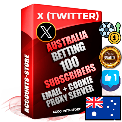 Professional Australian PREMIUM X (Twitter) accounts of manual registration and farming for the SPORTS BETTING niche with high trust history photos and tweets — fully themed and optimized for SPORTS BETTING advertising and promotion — 100 niche-related live active followers 2009–2014 registration year Verified Email (Included) + Cookie JSON for secure import and login to the account + User Agent + High-quality filling (Photo Header Posts). Fully ready for targeted campaigns and ad launches from any country. Perfectly hold ads without bans. Ideal for any earning schemes affiliate promotions and marketing projects. Quality unlimited IPv4 proxy server included.
