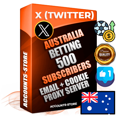 Professional Australian PREMIUM X (Twitter) accounts of manual registration and farming for the SPORTS BETTING niche with high trust history photos and tweets — fully themed and optimized for SPORTS BETTING advertising and promotion — 500 niche-related live active followers 2009–2014 registration year Verified Email (Included) + Cookie JSON for secure import and login to the account + User Agent + High-quality filling (Photo Header Posts). Fully ready for targeted campaigns and ad launches from any country. Perfectly hold ads without bans. Ideal for any earning schemes affiliate promotions and marketing projects. Quality unlimited IPv4 proxy server included. Professional Australian PREMIUM X (Twitter) accounts of manual registration and farming for the SPORTS BETTING niche with high trust history photos and tweets — fully themed and optimized for SPORTS BETTING advertising and promotion — 500 niche-related live active followers 2009–2014 registration year Verified Email (Included) + Cookie JSON for secure import and login to the account + User Agent + High-quality filling (Photo Header Posts). Fully ready for targeted campaigns and ad launches from any country. Perfectly hold ads without bans. Ideal for any earning schemes affiliate promotions and marketing projects. Quality unlimited IPv4 proxy server included.
