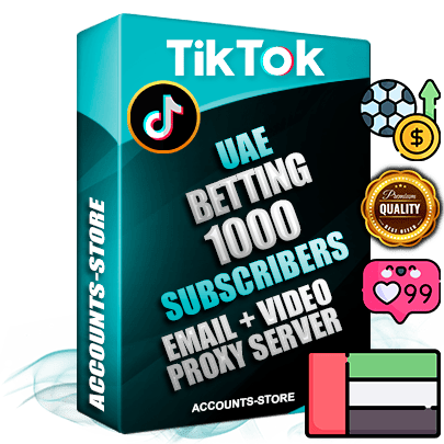 Professional UAE PREMIUM TikTok accounts of manual registration and farming for the SPORTS BETTING niche with high trust history profile photos and videos — fully themed and optimized for SPORTS BETTING advertising and promotion — 1000 niche-related live active subscribers 2018–2022 registration years Verified Email (included) + Cookie JSON for secure import and login to the account + User Agent + high-quality content filling (profile photo banner and videos). Fully ready for targeted campaigns and ad launches from any country. Perfectly holds ads without bans. Ideal for any earning schemes affiliate promotions and marketing projects. Quality unlimited IPv4 proxy server included. Professional UAE PREMIUM TikTok accounts of manual registration and farming for the SPORTS BETTING niche with high trust history profile photos and videos — fully themed and optimized for SPORTS BETTING advertising and promotion — 1000 niche-related live active subscribers 2018–2022 registration years Verified Email (included) + Cookie JSON for secure import and login to the account + User Agent + high-quality content filling (profile photo banner and videos). Fully ready for targeted campaigns and ad launches from any country. Perfectly holds ads without bans. Ideal for any earning schemes affiliate promotions and marketing projects. Quality unlimited IPv4 proxy server included.