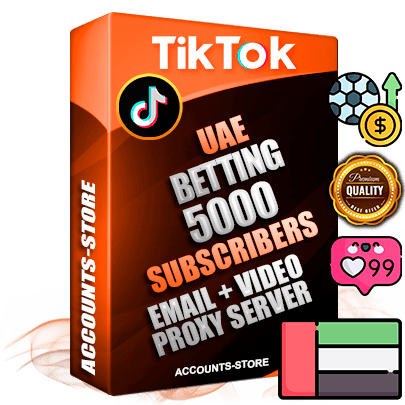Professional UAE PREMIUM TikTok accounts of manual registration and farming for the SPORTS BETTING niche with high trust history profile photos and videos — fully themed and optimized for SPORTS BETTING advertising and promotion — 5000 niche-related live active subscribers 2018–2022 registration years Verified Email (included) + Cookie JSON for secure import and login to the account + User Agent + high-quality content filling (profile photo banner and videos). Fully ready for targeted campaigns and ad launches from any country. Perfectly holds ads without bans. Ideal for any earning schemes affiliate promotions and marketing projects. Quality unlimited IPv4 proxy server included. Professional UAE PREMIUM TikTok accounts of manual registration and farming for the SPORTS BETTING niche with high trust history profile photos and videos — fully themed and optimized for SPORTS BETTING advertising and promotion — 5000 niche-related live active subscribers 2018–2022 registration years Verified Email (included) + Cookie JSON for secure import and login to the account + User Agent + high-quality content filling (profile photo banner and videos). Fully ready for targeted campaigns and ad launches from any country. Perfectly holds ads without bans. Ideal for any earning schemes affiliate promotions and marketing projects. Quality unlimited IPv4 proxy server included.