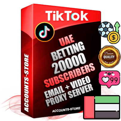 Professional UAE PREMIUM TikTok accounts of manual registration and farming for the SPORTS BETTING niche with high trust history profile photos and videos — fully themed and optimized for SPORTS BETTING advertising and promotion — 20000 niche-related live active subscribers 2018–2022 registration years Verified Email (included) + Cookie JSON for secure import and login to the account + User Agent + high-quality content filling (profile photo banner and videos). Fully ready for targeted campaigns and ad launches from any country. Perfectly holds ads without bans. Ideal for any earning schemes affiliate promotions and marketing projects. Quality unlimited IPv4 proxy server included.