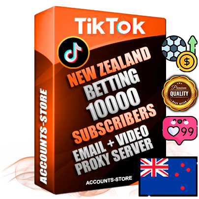 Professional New Zealand PREMIUM TikTok accounts of manual registration and farming for the SPORTS BETTING niche with high trust history profile photos and videos — fully themed and optimized for SPORTS BETTING advertising and promotion — 10000 niche-related live active subscribers 2018–2022 registration years Verified Email (included) + Cookie JSON for secure import and login to the account + User Agent + high-quality content filling (profile photo banner and videos). Fully ready for targeted campaigns and ad launches from any country. Perfectly holds ads without bans. Ideal for any earning schemes affiliate promotions and marketing projects. Quality unlimited IPv4 proxy server included.