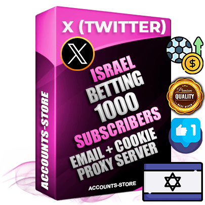 Professional Israeli PREMIUM X (Twitter) accounts of manual registration and farming for the SPORTS BETTING niche with high trust history photos and tweets — fully themed and optimized for SPORTS BETTING advertising and promotion — 1000 niche-related live active followers 2009–2014 registration year Verified Email (Included) + Cookie JSON for secure import and login to the account + User Agent + High-quality filling (Photo Header Posts). Fully ready for targeted campaigns and ad launches from any country. Perfectly hold ads without bans. Ideal for any earning schemes affiliate promotions and marketing projects. Quality unlimited IPv4 proxy server included. Professional Israeli PREMIUM X (Twitter) accounts of manual registration and farming for the SPORTS BETTING niche with high trust history photos and tweets — fully themed and optimized for SPORTS BETTING advertising and promotion — 1000 niche-related live active followers 2009–2014 registration year Verified Email (Included) + Cookie JSON for secure import and login to the account + User Agent + High-quality filling (Photo Header Posts). Fully ready for targeted campaigns and ad launches from any country. Perfectly hold ads without bans. Ideal for any earning schemes affiliate promotions and marketing projects. Quality unlimited IPv4 proxy server included.