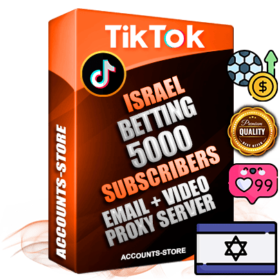Professional Israeli PREMIUM TikTok accounts of manual registration and farming for the SPORTS BETTING niche with high trust history profile photos and videos — fully themed and optimized for SPORTS BETTING advertising and promotion — 5000 niche-related live active subscribers 2018–2022 registration years Verified Email (included) + Cookie JSON for secure import and login to the account + User Agent + high-quality content filling (profile photo banner and videos). Fully ready for targeted campaigns and ad launches from any country. Perfectly holds ads without bans. Ideal for any earning schemes affiliate promotions and marketing projects. Quality unlimited IPv4 proxy server included. Professional Israeli PREMIUM TikTok accounts of manual registration and farming for the SPORTS BETTING niche with high trust history profile photos and videos — fully themed and optimized for SPORTS BETTING advertising and promotion — 5000 niche-related live active subscribers 2018–2022 registration years Verified Email (included) + Cookie JSON for secure import and login to the account + User Agent + high-quality content filling (profile photo banner and videos). Fully ready for targeted campaigns and ad launches from any country. Perfectly holds ads without bans. Ideal for any earning schemes affiliate promotions and marketing projects. Quality unlimited IPv4 proxy server included.