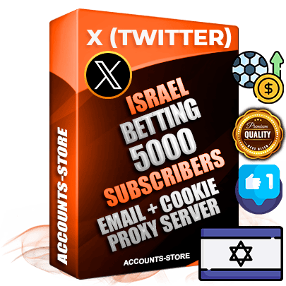 Professional Israeli PREMIUM X (Twitter) accounts of manual registration and farming for the SPORTS BETTING niche with high trust history photos and tweets — fully themed and optimized for SPORTS BETTING advertising and promotion — 5000 niche-related live active followers 2009–2014 registration year Verified Email (Included) + Cookie JSON for secure import and login to the account + User Agent + High-quality filling (Photo Header Posts). Fully ready for targeted campaigns and ad launches from any country. Perfectly hold ads without bans. Ideal for any earning schemes affiliate promotions and marketing projects. Quality unlimited IPv4 proxy server included.