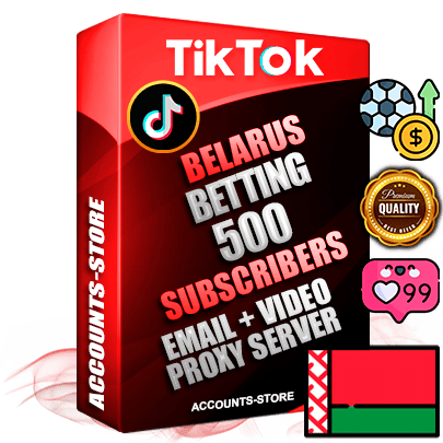 Professional Belarusian PREMIUM TikTok accounts of manual registration and farming for the SPORTS BETTING niche with high trust history profile photos and videos — fully themed and optimized for SPORTS BETTING advertising and promotion — 500 niche-related live active subscribers 2018–2022 registration years Verified Email (included) + Cookie JSON for secure import and login to the account + User Agent + high-quality content filling (profile photo banner and videos). Fully ready for targeted campaigns and ad launches from any country. Perfectly holds ads without bans. Ideal for any earning schemes affiliate promotions and marketing projects. Quality unlimited IPv4 proxy server included.