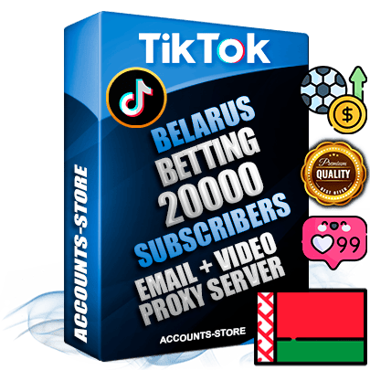 Professional Belarusian PREMIUM TikTok accounts of manual registration and farming for the SPORTS BETTING niche with high trust history profile photos and videos — fully themed and optimized for SPORTS BETTING advertising and promotion — 20000 niche-related live active subscribers 2018–2022 registration years Verified Email (included) + Cookie JSON for secure import and login to the account + User Agent + high-quality content filling (profile photo banner and videos). Fully ready for targeted campaigns and ad launches from any country. Perfectly holds ads without bans. Ideal for any earning schemes affiliate promotions and marketing projects. Quality unlimited IPv4 proxy server included.