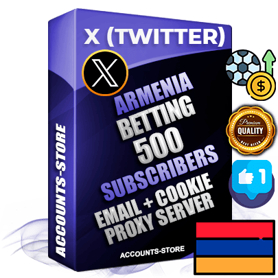 Professional Armenian PREMIUM X (Twitter) accounts of manual registration and farming for the SPORTS BETTING niche with high trust history photos and tweets — fully themed and optimized for SPORTS BETTING advertising and promotion — 500 niche-related live active followers 2009–2014 registration year Verified Email (Included) + Cookie JSON for secure import and login to the account + User Agent + High-quality filling (Photo Header Posts). Fully ready for targeted campaigns and ad launches from any country. Perfectly hold ads without bans. Ideal for any earning schemes affiliate promotions and marketing projects. Quality unlimited IPv4 proxy server included.