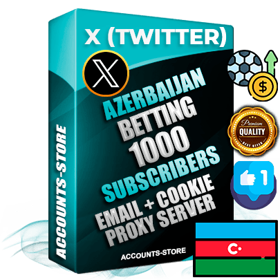 Professional Azerbaijani PREMIUM X (Twitter) accounts of manual registration and farming for the SPORTS BETTING niche with high trust history photos and tweets — fully themed and optimized for SPORTS BETTING advertising and promotion — 1000 niche-related live active followers 2009–2014 registration year Verified Email (Included) + Cookie JSON for secure import and login to the account + User Agent + High-quality filling (Photo Header Posts). Fully ready for targeted campaigns and ad launches from any country. Perfectly hold ads without bans. Ideal for any earning schemes affiliate promotions and marketing projects. Quality unlimited IPv4 proxy server included. Professional Azerbaijani PREMIUM X (Twitter) accounts of manual registration and farming for the SPORTS BETTING niche with high trust history photos and tweets — fully themed and optimized for SPORTS BETTING advertising and promotion — 1000 niche-related live active followers 2009–2014 registration year Verified Email (Included) + Cookie JSON for secure import and login to the account + User Agent + High-quality filling (Photo Header Posts). Fully ready for targeted campaigns and ad launches from any country. Perfectly hold ads without bans. Ideal for any earning schemes affiliate promotions and marketing projects. Quality unlimited IPv4 proxy server included.