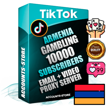 Professional Armenian PREMIUM TikTok accounts of manual registration and farming for the GAMBLING niche with high trust history profile photos and videos — fully themed and optimized for GAMBLING advertising and promotion — 10000 niche-related live active subscribers 2018–2022 registration years Verified Email (included) + Cookie JSON for secure import and login to the account + User Agent + high-quality content filling (profile photo banner and videos). Fully ready for targeted campaigns and ad launches from any country. Perfectly holds ads without bans. Ideal for any earning schemes affiliate promotions and marketing projects. Quality unlimited IPv4 proxy server included.