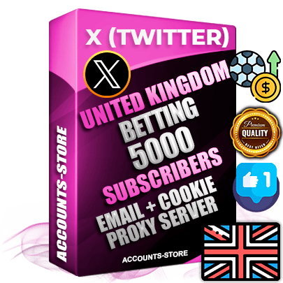 Professional English PREMIUM X (Twitter) accounts of manual registration and farming for the SPORTS BETTING niche with high trust history photos and tweets — fully themed and optimized for SPORTS BETTING advertising and promotion — 5000 niche-related live active followers 2009–2014 registration year Verified Email (Included) + Cookie JSON for secure import and login to the account + User Agent + High-quality filling (Photo Header Posts). Fully ready for targeted campaigns and ad launches from any country. Perfectly hold ads without bans. Ideal for any earning schemes affiliate promotions and marketing projects. Quality unlimited IPv4 proxy server included. Professional English PREMIUM X (Twitter) accounts of manual registration and farming for the SPORTS BETTING niche with high trust history photos and tweets — fully themed and optimized for SPORTS BETTING advertising and promotion — 5000 niche-related live active followers 2009–2014 registration year Verified Email (Included) + Cookie JSON for secure import and login to the account + User Agent + High-quality filling (Photo Header Posts). Fully ready for targeted campaigns and ad launches from any country. Perfectly hold ads without bans. Ideal for any earning schemes affiliate promotions and marketing projects. Quality unlimited IPv4 proxy server included.