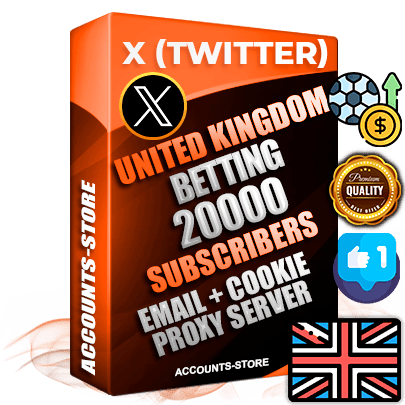 Professional English PREMIUM X (Twitter) accounts of manual registration and farming for the SPORTS BETTING niche with high trust history photos and tweets — fully themed and optimized for SPORTS BETTING advertising and promotion — 20000 niche-related live active followers 2009–2014 registration year Verified Email (Included) + Cookie JSON for secure import and login to the account + User Agent + High-quality filling (Photo Header Posts). Fully ready for targeted campaigns and ad launches from any country. Perfectly hold ads without bans. Ideal for any earning schemes affiliate promotions and marketing projects. Quality unlimited IPv4 proxy server included. Professional English PREMIUM X (Twitter) accounts of manual registration and farming for the SPORTS BETTING niche with high trust history photos and tweets — fully themed and optimized for SPORTS BETTING advertising and promotion — 20000 niche-related live active followers 2009–2014 registration year Verified Email (Included) + Cookie JSON for secure import and login to the account + User Agent + High-quality filling (Photo Header Posts). Fully ready for targeted campaigns and ad launches from any country. Perfectly hold ads without bans. Ideal for any earning schemes affiliate promotions and marketing projects. Quality unlimited IPv4 proxy server included.