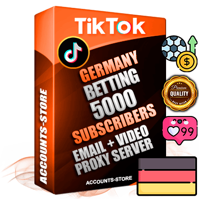 Professional German PREMIUM TikTok accounts of manual registration and farming for the SPORTS BETTING niche with high trust history profile photos and videos — fully themed and optimized for SPORTS BETTING advertising and promotion — 5000 niche-related live active subscribers 2018–2022 registration years Verified Email (included) + Cookie JSON for secure import and login to the account + User Agent + high-quality content filling (profile photo banner and videos). Fully ready for targeted campaigns and ad launches from any country. Perfectly holds ads without bans. Ideal for any earning schemes affiliate promotions and marketing projects. Quality unlimited IPv4 proxy server included.