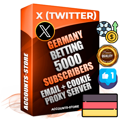 Professional German PREMIUM X (Twitter) accounts of manual registration and farming for the SPORTS BETTING niche with high trust history photos and tweets — fully themed and optimized for SPORTS BETTING advertising and promotion — 5000 niche-related live active followers 2009–2014 registration year Verified Email (Included) + Cookie JSON for secure import and login to the account + User Agent + High-quality filling (Photo Header Posts). Fully ready for targeted campaigns and ad launches from any country. Perfectly hold ads without bans. Ideal for any earning schemes affiliate promotions and marketing projects. Quality unlimited IPv4 proxy server included.
