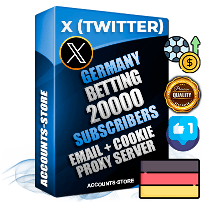 Professional German PREMIUM X (Twitter) accounts of manual registration and farming for the SPORTS BETTING niche with high trust history photos and tweets — fully themed and optimized for SPORTS BETTING advertising and promotion — 20000 niche-related live active followers 2009–2014 registration year Verified Email (Included) + Cookie JSON for secure import and login to the account + User Agent + High-quality filling (Photo Header Posts). Fully ready for targeted campaigns and ad launches from any country. Perfectly hold ads without bans. Ideal for any earning schemes affiliate promotions and marketing projects. Quality unlimited IPv4 proxy server included.