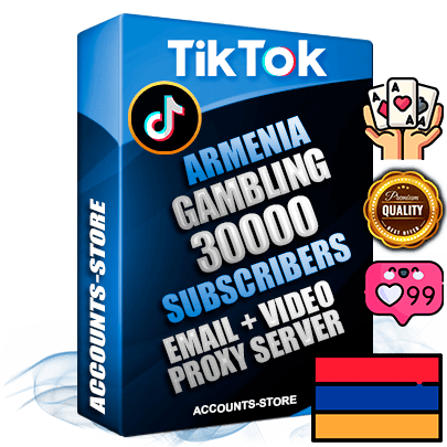 Professional Armenian PREMIUM TikTok accounts of manual registration and farming for the GAMBLING niche with high trust history profile photos and videos — fully themed and optimized for GAMBLING advertising and promotion — 30000 niche-related live active subscribers 2018–2022 registration years Verified Email (included) + Cookie JSON for secure import and login to the account + User Agent + high-quality content filling (profile photo banner and videos). Fully ready for targeted campaigns and ad launches from any country. Perfectly holds ads without bans. Ideal for any earning schemes affiliate promotions and marketing projects. Quality unlimited IPv4 proxy server included.