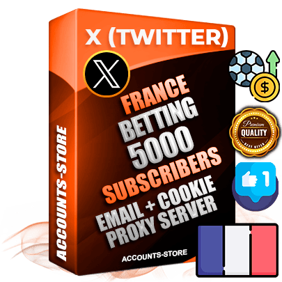 Professional French PREMIUM X (Twitter) accounts of manual registration and farming for the SPORTS BETTING niche with high trust history photos and tweets — fully themed and optimized for SPORTS BETTING advertising and promotion — 5000 niche-related live active followers 2009–2014 registration year Verified Email (Included) + Cookie JSON for secure import and login to the account + User Agent + High-quality filling (Photo Header Posts). Fully ready for targeted campaigns and ad launches from any country. Perfectly hold ads without bans. Ideal for any earning schemes affiliate promotions and marketing projects. Quality unlimited IPv4 proxy server included.