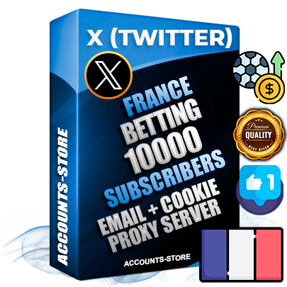 Professional French PREMIUM X (Twitter) accounts of manual registration and farming for the SPORTS BETTING niche with high trust history photos and tweets — fully themed and optimized for SPORTS BETTING advertising and promotion — 10000 niche-related live active followers 2009–2014 registration year Verified Email (Included) + Cookie JSON for secure import and login to the account + User Agent + High-quality filling (Photo Header Posts). Fully ready for targeted campaigns and ad launches from any country. Perfectly hold ads without bans. Ideal for any earning schemes affiliate promotions and marketing projects. Quality unlimited IPv4 proxy server included.